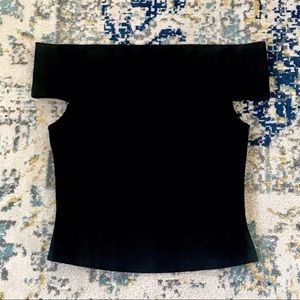 Black Off Shoulder Top